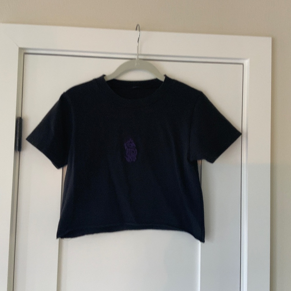 Brandy Melville - Black Cropped T-shirt